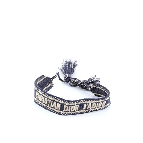 bracelet dior tissu bleu marine|bracelet dior.